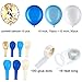 Tatuo 112 Pieces Balloon Garland Kit Balloon Arch Garland for Wedding Birthday Party Decorations (White Blue)