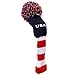 USA Pom Pom Golf Club Head Cover Available in Driver or Fairway/Hybrid Size (Each Sold Separately) (Driver)