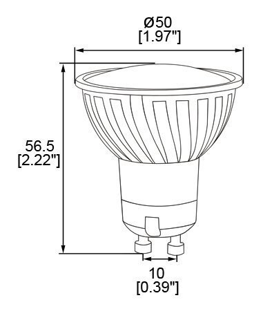 HERO-LED GU10-24S-NW MR16 GU10 LED 120V Halogen Replacement Bulb, 120 Degree Wide Beam Floodlight, 4.8W, 50W Equivalent, Natural White 4000K, 5-Pack(Not Dimmable)