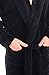 Alexander Del Rossa Mens Robe, Plush Fleece Hooded Bathrobe Men, Men's Bathrobes, Big and Tall Bath Robe for Men Black 2XL (A0125BLK2X)