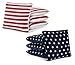 Tailgating Pros Stars & Stripes Pro-Style Cornhole Bags Two-sided Slick & Stick Resin-filled Suede and Duck Canvas Set of 8