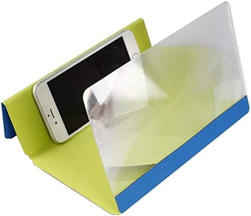 ASDDD Phone Screen Expanders & Magnifiers Phone Screen Magnifier, Cell Phone Projector Amplifier, PU 3D Phone Larger Screen Stand Desktop Foldable Stand Portable Screen Amplifier Enlarger