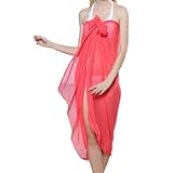 Hee Grand Womens Chiffon Sexy Wrap Dress Sarong Beach Scarf Shawl Dress up