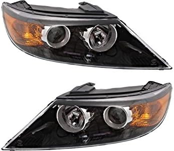 BAP Fits 11-13 Sorento Left & Right Halogen Headlamp Assemblies - Set