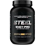 Steel Supplements Whey-PRO Whey Protein Powder Supplement Supports Lean Muscle Gains 3 Pounds (French Vanilla)