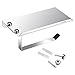 Sumnacon Stainless Steel Bathroom Tissue Holder with Mobile Phone Storage Shelf - Wall Mount Wipes Holder/Dual Paper Towel Dispenser/Hooks/Tower (Thin)