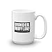 NBC The Office World's Best Boss Dunder Mifflin Ceramic Mug, White 15 oz - Official Michael Scott Mug As Seen On The Office