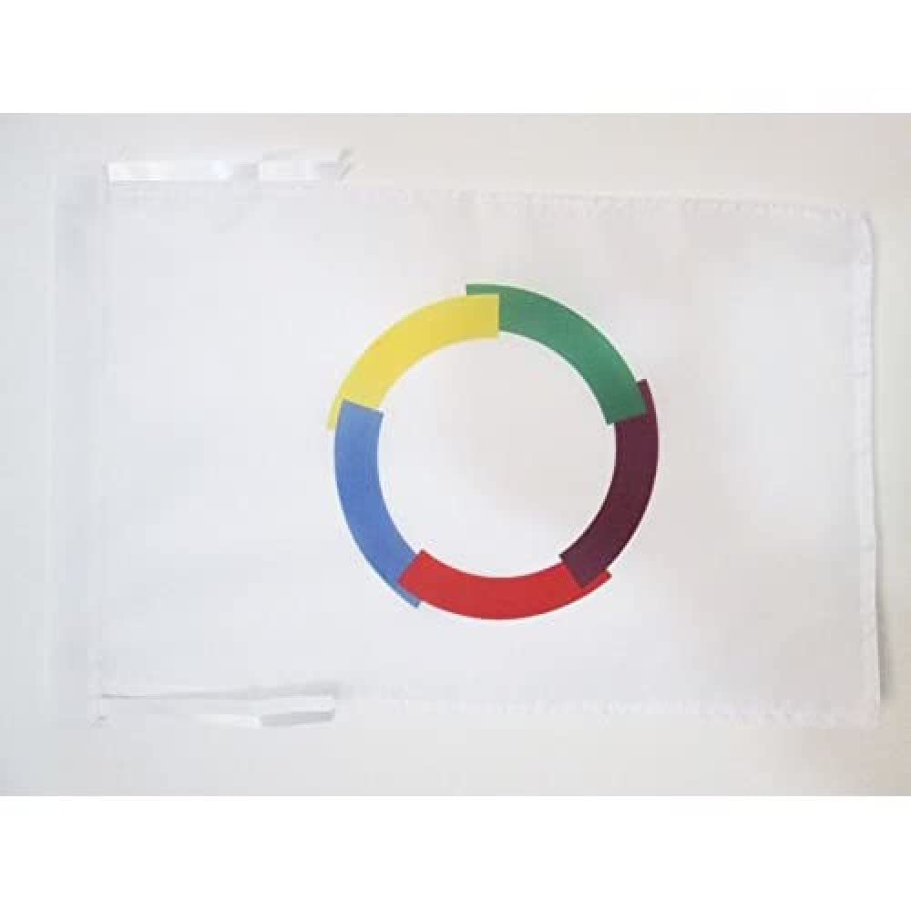 AZ FLAG - Francophonie Flag - 18'' x 12'' - 100% Polyester Francophonia Small Banner with Two Cords - Fade Resistant - Vivid Colors - 18x12 in - 45x30 Cm — image 1