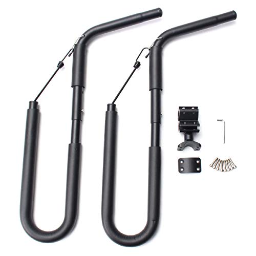 K&A Company BIKIGHT Move by Bike Adjustable Black Aluminum Surfboard Rack Bicycle Surfboard Rack - Thumbnail 7
