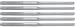 Dental Mirror Handles only, Cone Socket, 5 pcs