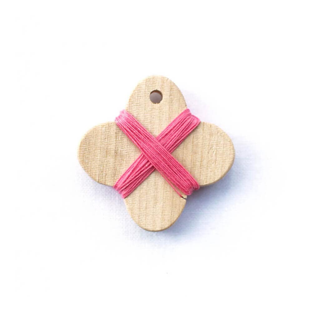 Cohana Wooden Thread Winder Pink - 1pc
