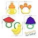 Baby Teething Toys, Silicone Baby Teething Toys for Sore Gums, Freezer-safe Teething Toy with Unique Textures, Teething Toys Set for 3 to 12 Month Babies, Infants, & Toddlers, Pack of 5