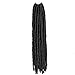 Crochet Goddess Locs Braids Natural Black Straight Hair Synthetic Faux Locs Crochet Braiding Hair Extensions Bohemian Faux Locs Twist Gypsy Locs (14