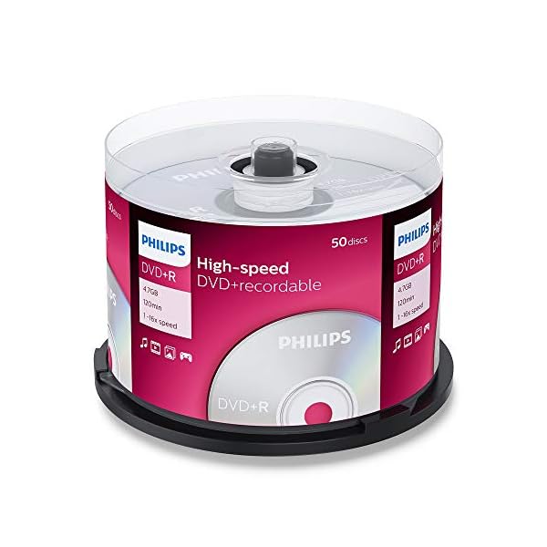 Philips DVD+R Rohlinge High-Speed (4.7 GB /120 Minuten Video, 1-16x Speed, 50er Spindel) – Bild 4
