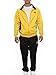 Men 2 Piece Tracksuit Set Full Zip Breathable Athletic Sweatsuit Outfit Jogger Sport Running Set Yellow Lion/Black M