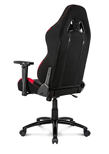 AKRacing Core Series EX-Wide Gaming Chair with Wide Seat, High and Wide Backrest, Recliner, Swivel, Tilt, Rocker and Seat Height Adjustment Mechanisms with 5/10 warranty - Black/Red