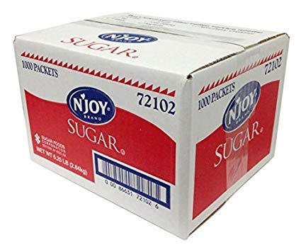 N'Joy Sugar Packets, 2 Box of 1000 (2,000 Count)
