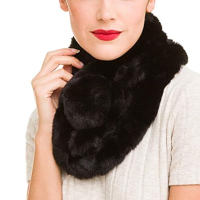 Fur Collar Scarf for Women Faux Fur Scarves Neck Shrug for Winter Coat Dress