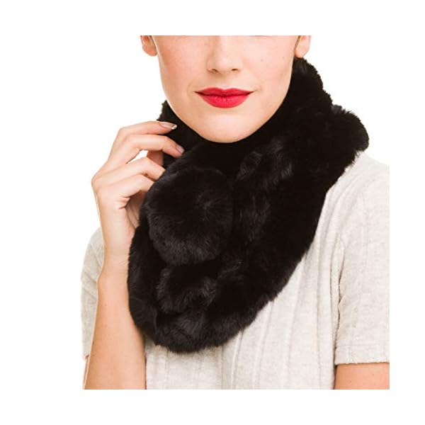 Fur Collar Scarf for Women Faux Fur Scarves Neck Shrug for Winter Coat Dress