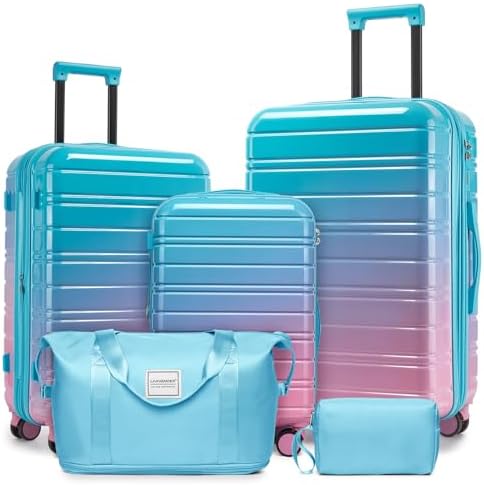 Amazon.com | Nicole Miller Luggage Rainbow Collection - 3 Piece
