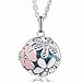 EUDORA Harmony Bola Summer Flower 20mm Musical Chime Pendant 30 inches Necklace Pregnancy Bell