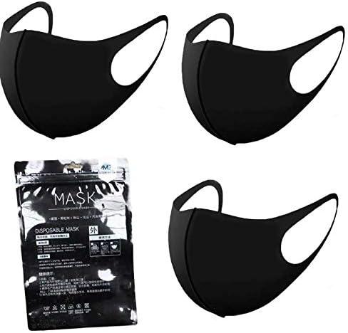 3 Pack Unisex Mouth Mask Anti Dust Pollution Reusable Cotton Face Mouth Masks for Cycling Camping Travel