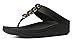 FitFlop Women's Rola Thong Sandals, Black, 7 M US