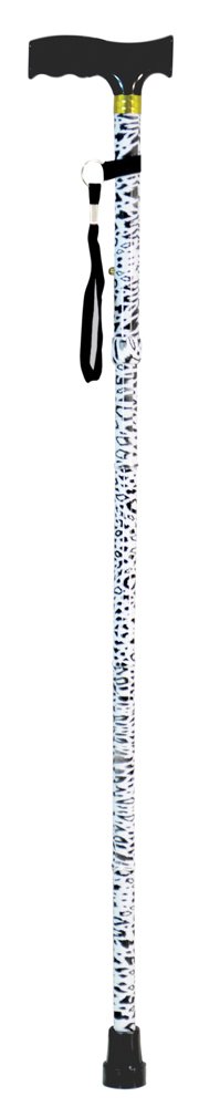 Aidapt Folding Walking Stick Animal Print (Eligible for VAT relief in the UK)