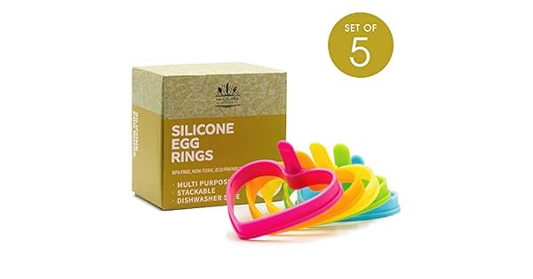 Amazon.com: Anillos de huevo de silicona de andColors para ...