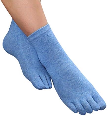 Women's Socks,Low Cut Toe Socks 5 Finger No Show Cotton Mesh Wicking Athletic 4 Pack