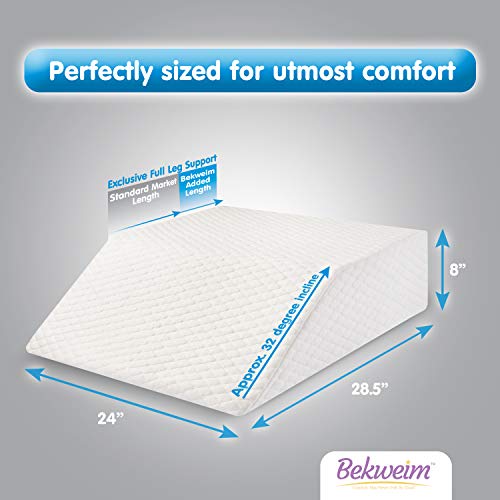 Wedge Pillow for Sleeping Foam Leg Elevation Pillow for Lymphedema