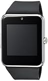 Jderv Smart Watch GT08 Bluetooth with 16GB SD Card and SIM Card Slot for Android Samsung HTC Sony LG HUAWEI ZTE OPPO XIAOMI and iPhone Smartphones (Sliver)