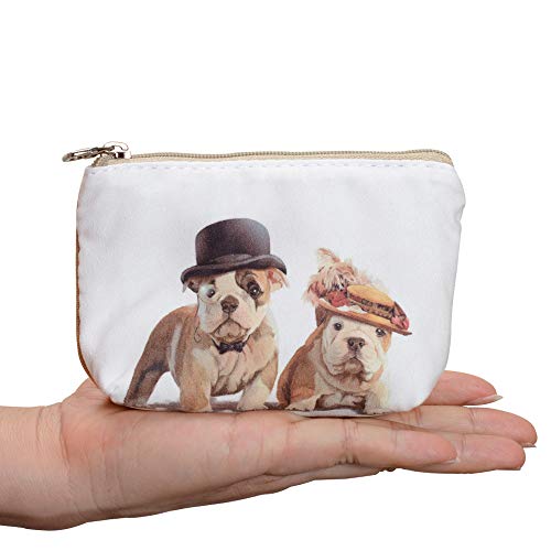 Women and Girls Cute Fashion Coin Purse Wallet Bag Change Pouch Key Holder (Cute Dog)