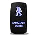 MICTUNING ACSSB Laser On-Off Rocker Switch with Jumper Wire, 5 Pin, 20 Amp, 12V, LED Lights, Sasquatch Light, Blue primary