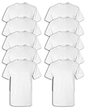 Gildan mens Heavy Cotton 5.3 oz. T-Shirt(G500)-WHITE-L-10PK