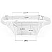 Ultrathin Casual Outdoor Sport Polyester Stealth Flat Running Travel Waist Fanny Bag Pack Black