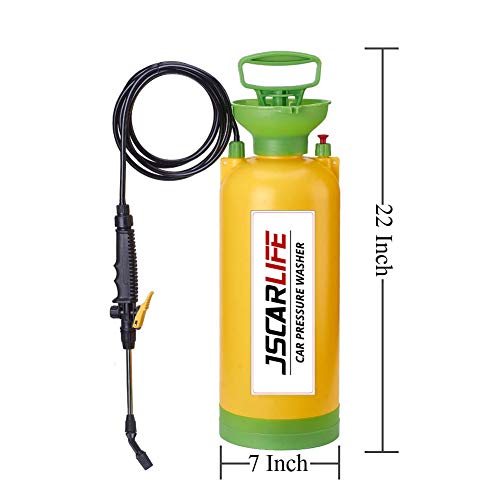 Jscarlife 2-Gallon Compression Sprayer Lawn and Garden Pump Pressure Sprayer for Gardening, Fertilizing, Cleaning & General Use Spraying (Green)