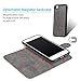 Compatible with iPhone 7/8 Case Embossed Love PU Leather Case Full Protective Anti-Scratch Resistant Cover Magnetic Case Slot Wrist Strap Case (Elephant-Gray)