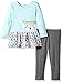 Youngland Girls' Toddler Cute Animal Face Applique Dress with Knit Legging