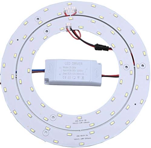 Ledy 33w 9.84 Inch 3630lm 5730 SMD Led Ceiling Light Fixtures Replacement Panel Retrofit Board Light Bulb Replace Incandescent Fluorescent Bulb Round Tube (Nature White)