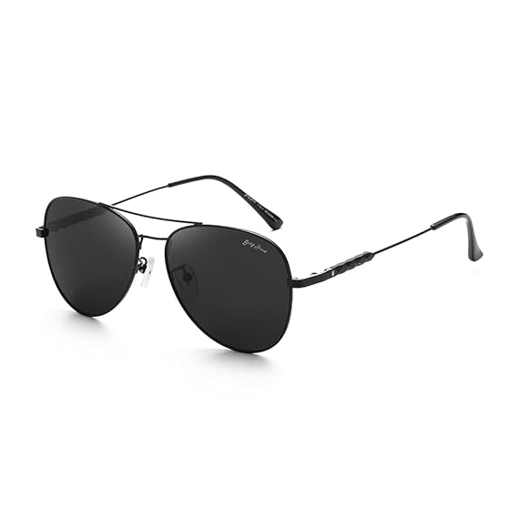 Buy GREY JACK Metal Polarized Aviator Sunglasses for Men Women UV