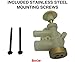 Beech Lane RV Upgraded Toilet Water Valve Assembly 385314349 for Dometic Sealand EcoVac Vacuflush Pedal Flush Toilets (Off White)