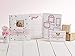 Carter's BP73-14075 Pink, White, and Gold Mini Baby Photo Album Brag Book, 60 Pages