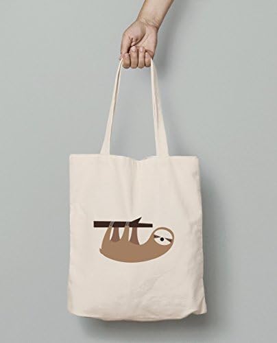 Sloth Canvas Tote Bag Reusable Grocery Book Tote
