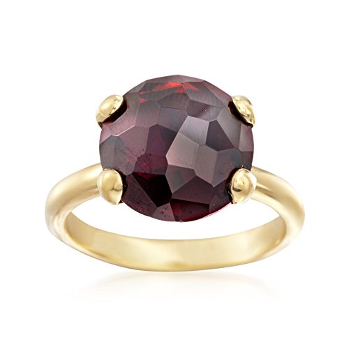 Ross-simons italian 5.75 carat garnet ring in 18kt gold…