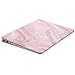 MOSISO MacBook Air 13 inch Case (A1369 & A1466, Older Version 2010-2017 Release), Plastic Pattern Hard Case&Keyboard Cover&Screen Protector Only Compatible with MacBook Air 13, White Pink Marble