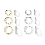 PAVOI 18K Gold Plated 925 Sterling Silver Post, 6