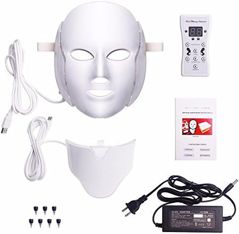 KEEP 7 Colors Light LED Facial Mask With Neck Skin Rejuvenation Face Care Kits