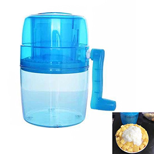 STARmoon Portable Hand Crank Manual Ice Crusher Shaver Shredding Snow Cone Maker Machine Kitchen Appliance