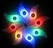 4 Pack Double Faced Bicycle Spoke Light Wind Fire Wheels Silica Gel Spoke Light Steel Wire Lamp Mountain Bike Wheel Light - Red,Blue,Green and Multi-color